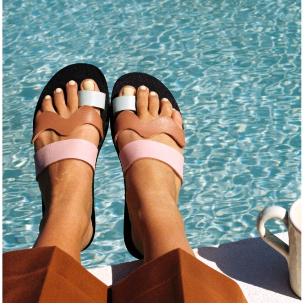 NEW LRNCE BARAZ MOROCCAN LEATHER SANDALS 7